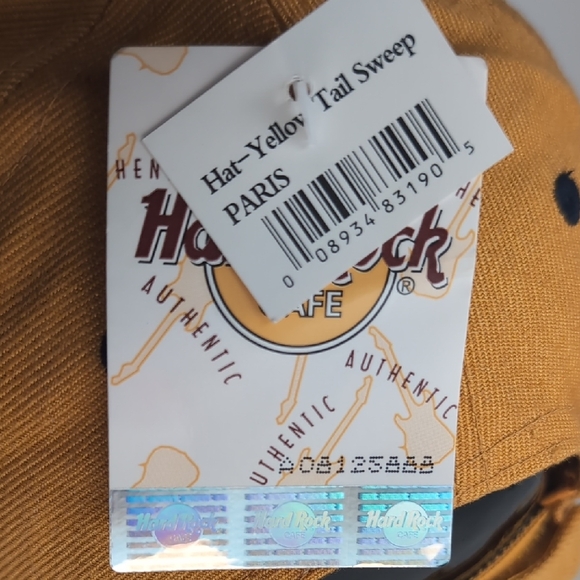 VTG Hard Rock Cafe "Paris" Adj Hat NWT! NOS Spellout 90's - Picture 5 of 10